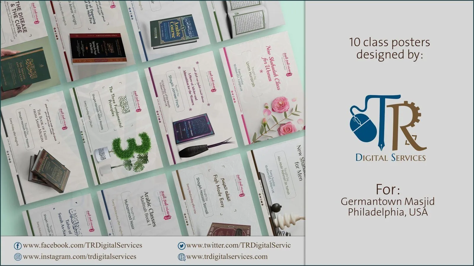 10 Class Posters for Germantown Masjid