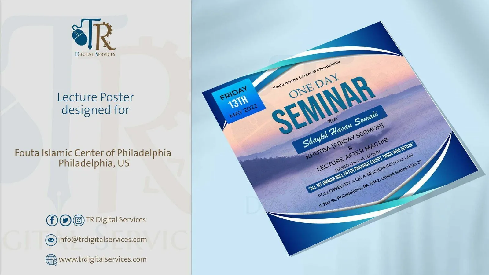 Seminar Poster – Fouta Islamic Center, Philadelphia - Project Image