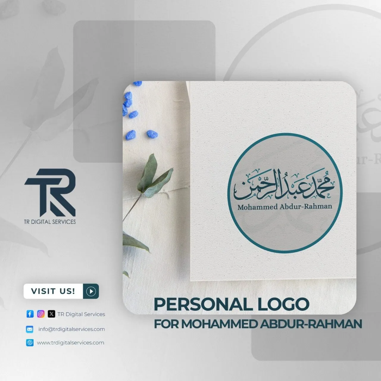Elegant Arabic Calligraphy for Personal Identity - Project Image