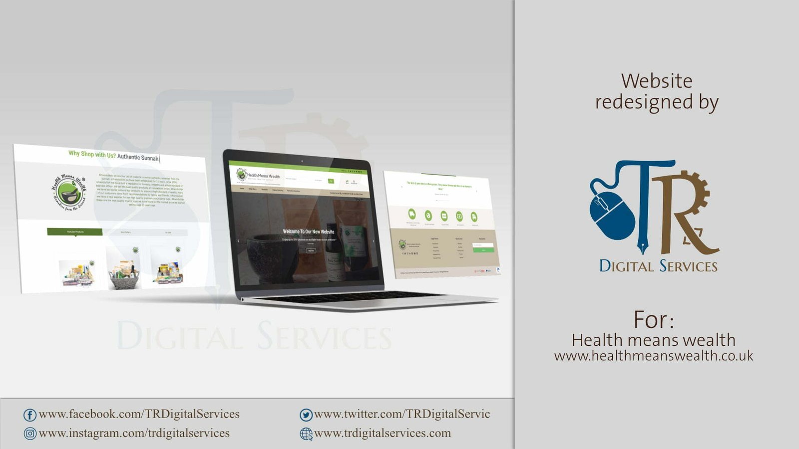 E-commerce website: healthmeanswealth