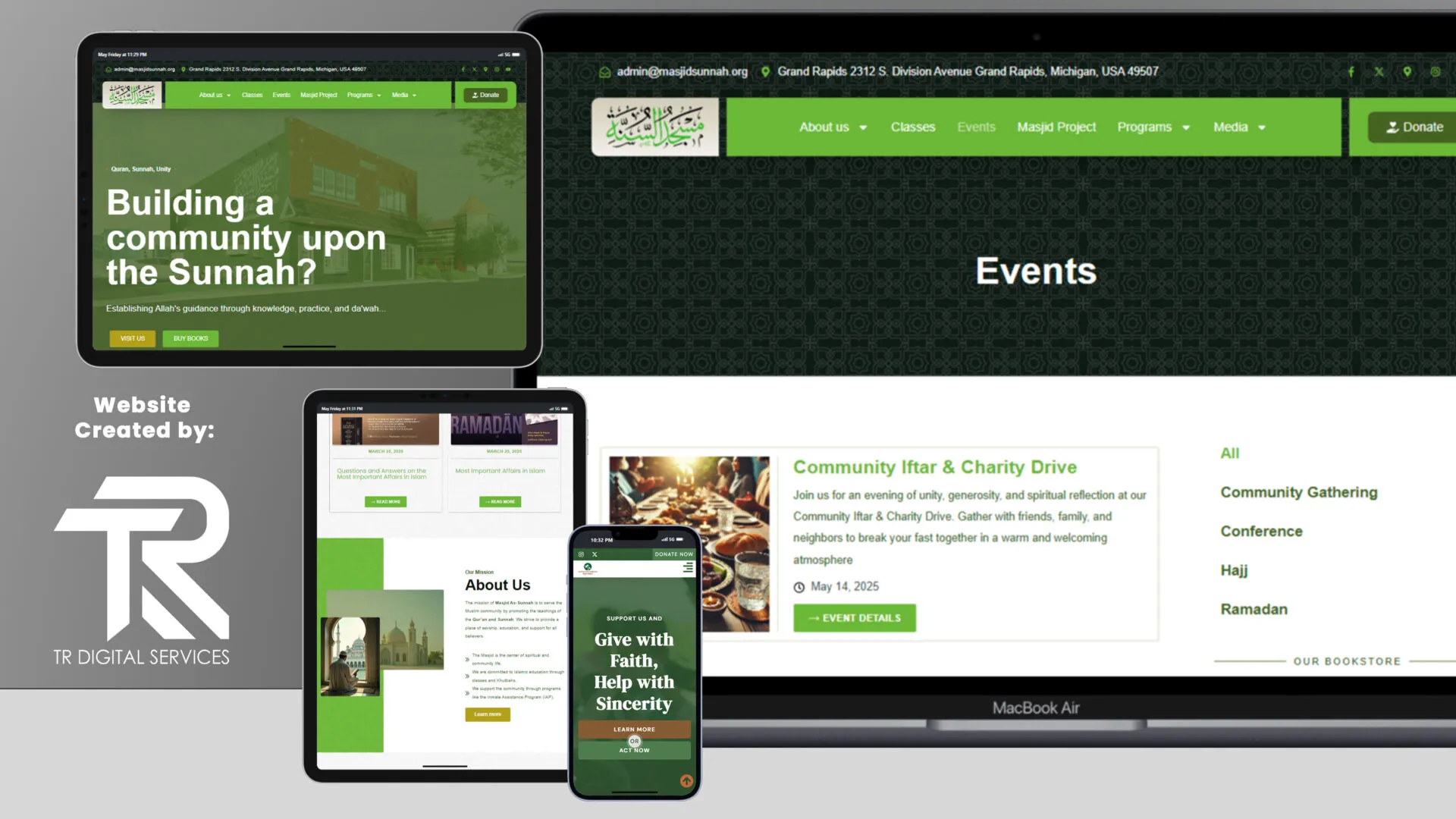 MasjidSunnah.org – Official Masjid Website Redesign - Project Image
