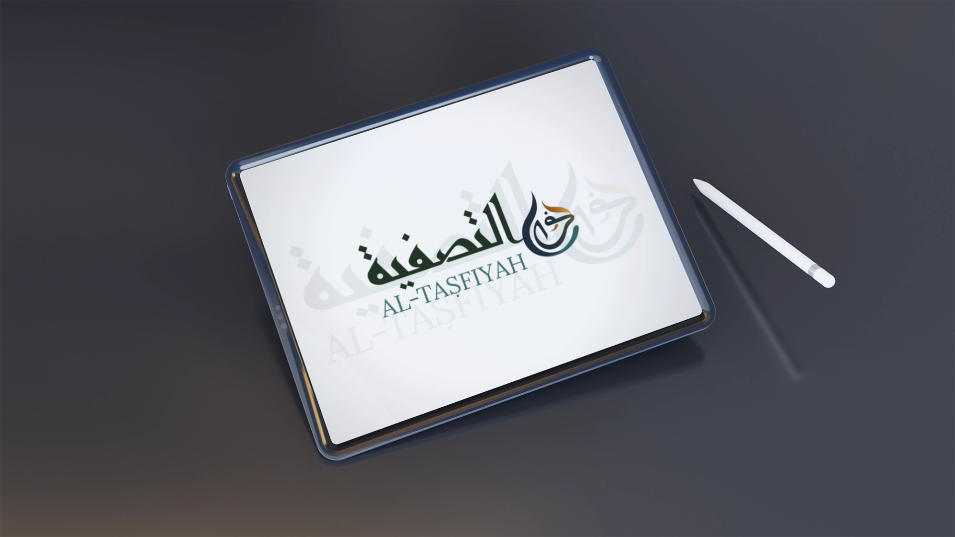 2 mockup ipad psd download dark theme with pen hd